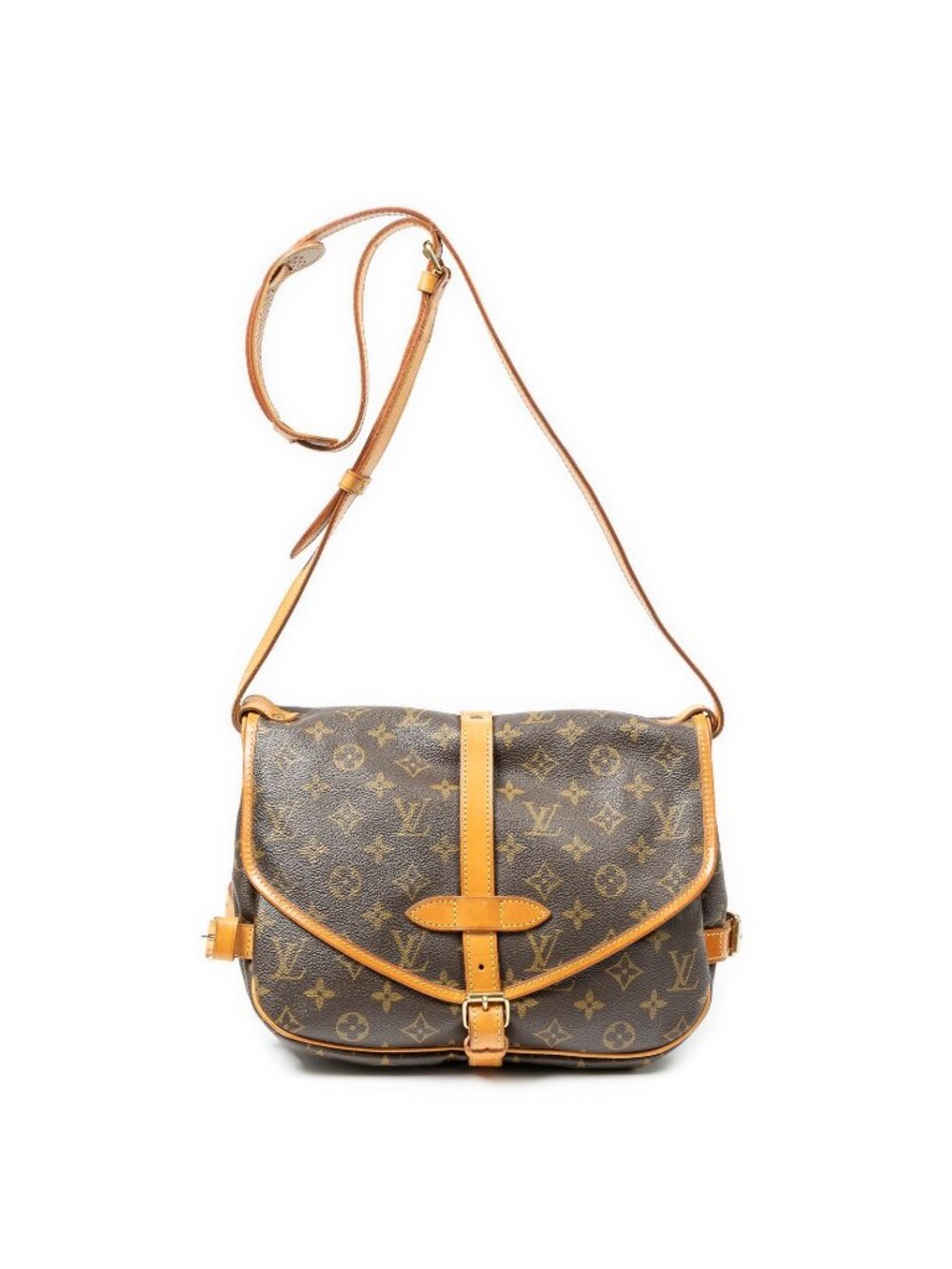 Louis Vuitton Saumur Brown Monogram Canvas Crossbody